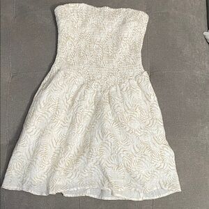 Creme mini sundress